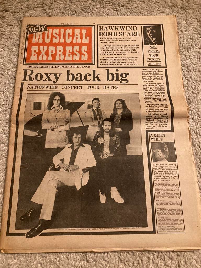 NME 1973 LED ZEPPELIN Ron Wood BYRDS Black Sabbath ZAPPA, Ophalen of Verzenden, Muziek, Film of Tv