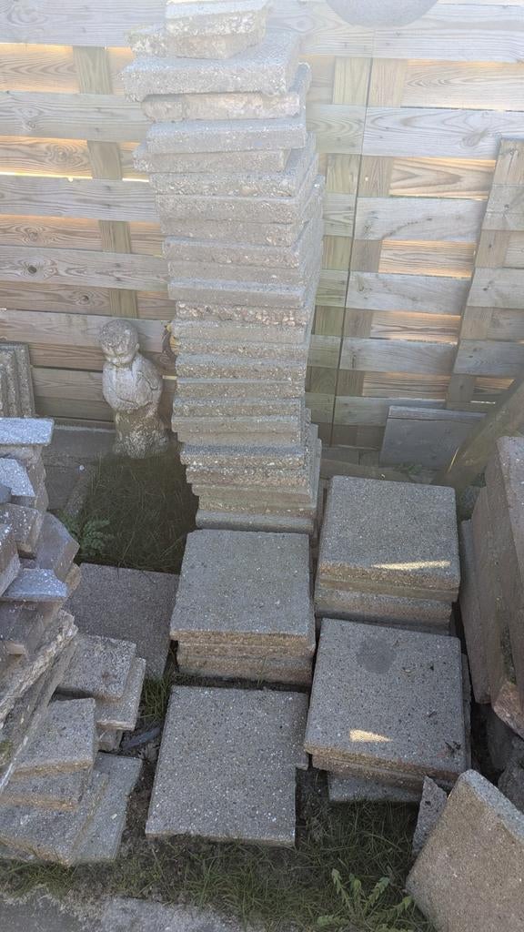 Stoeptegels 30x30, Ophalen, Gebruikt, Beton, Overige typen