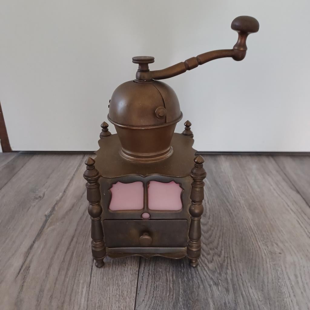 Antieke koperen koffiemolen, Antiek en Kunst, Antiek | Koper en Brons, Ophalen, Koper