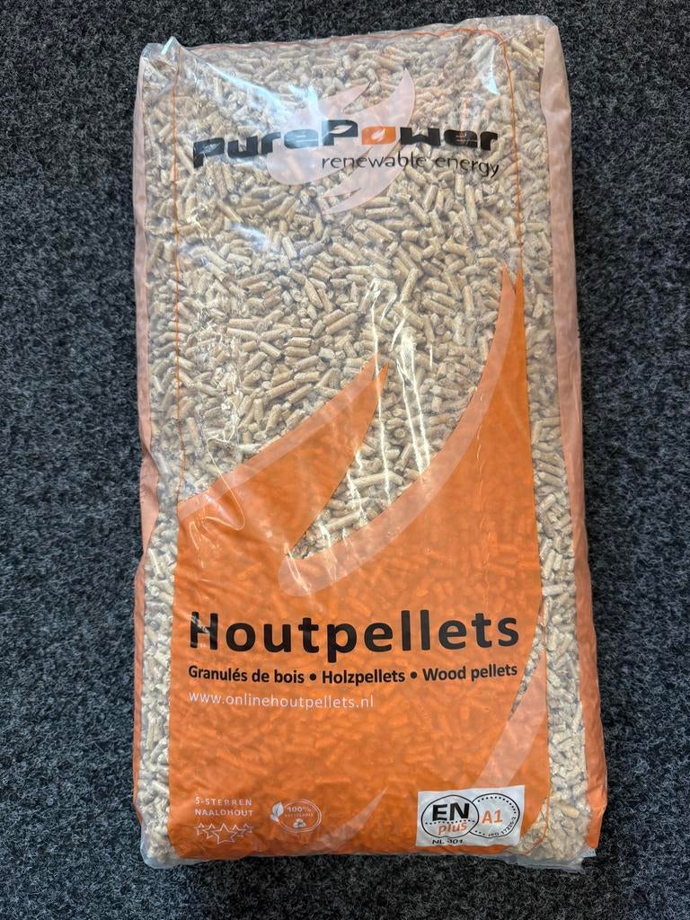 Pellet korrels Pure Power 5-sterren naaldhout, Ophalen, Nieuw, Pelletkachel