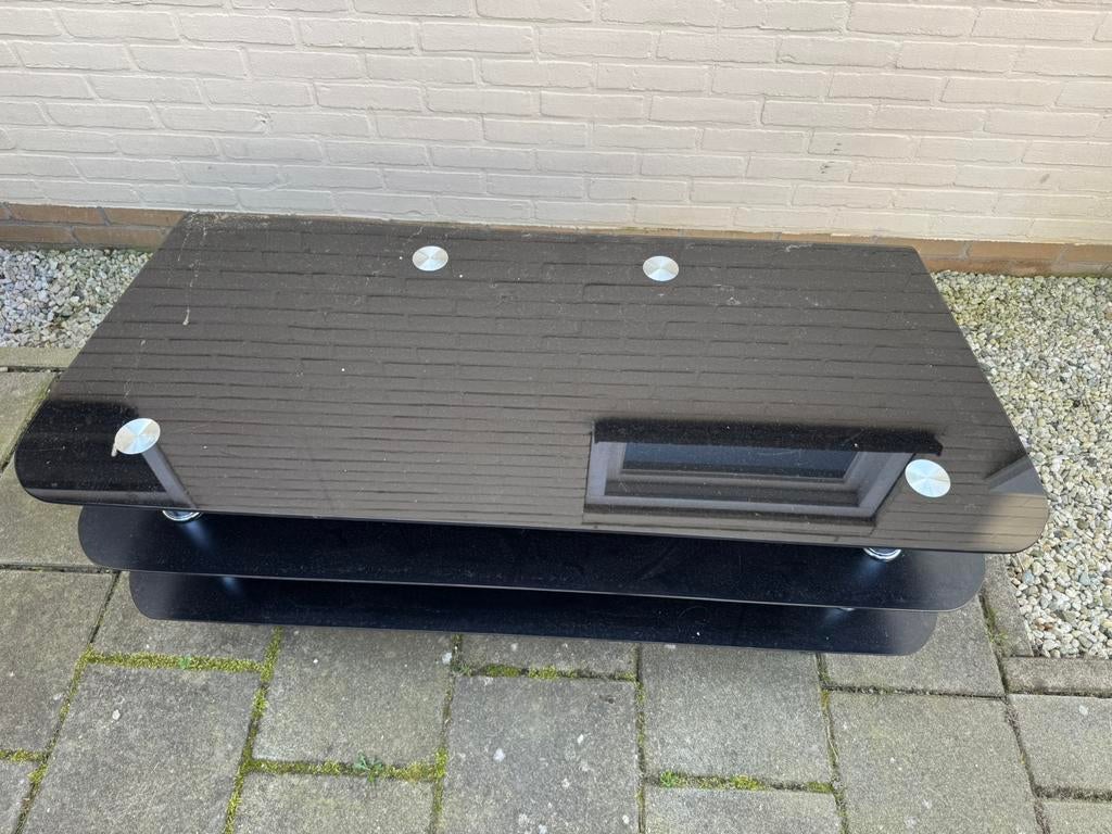 Tv meubel bezorging mogelijk zwart, Ophalen of Verzenden, Zo goed als nieuw, 25 tot 50 cm, Minder dan 100 cm