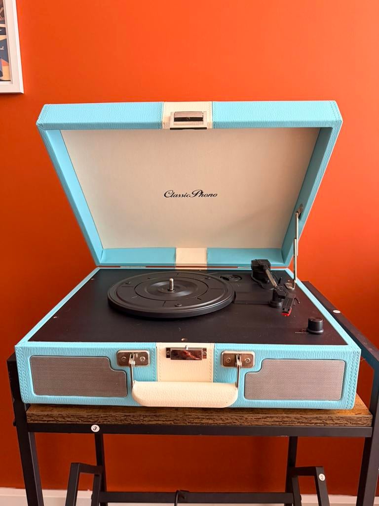 Platenspeler koffer met ingebouwde speakers, Ophalen of Verzenden, Zo goed als nieuw, Overige merken