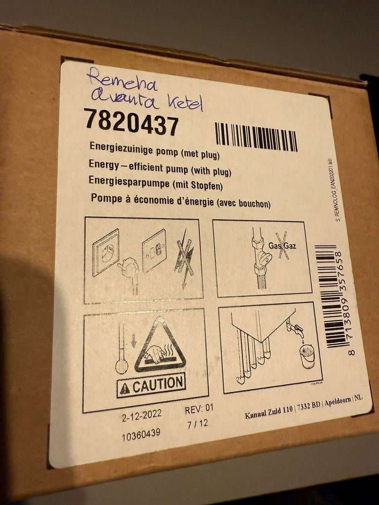 Remeha Avanta CV ketel pomp - Energiezuinig, Doe-het-zelf en Verbouw, Verwarming en Radiatoren, Ophalen, Minder dan 30 cm, Hoog rendement (Hr)