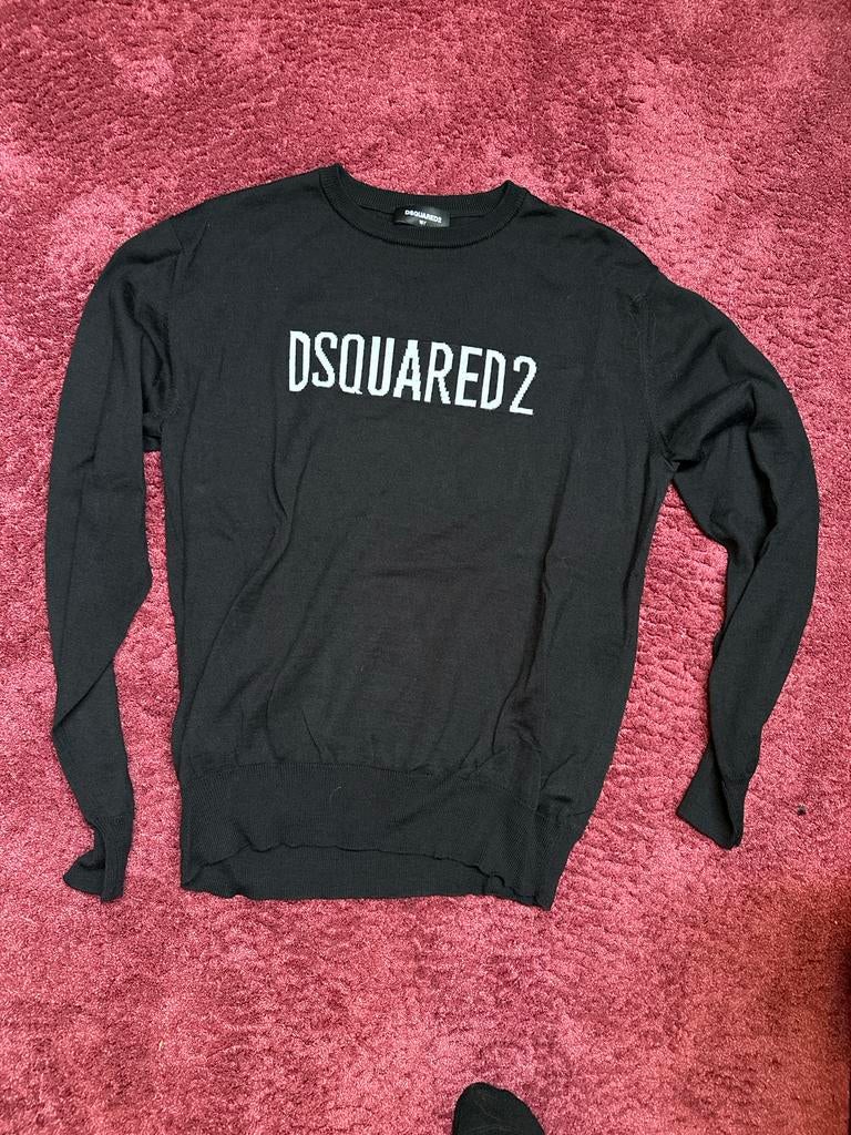 Dsquared2 kindertrui zwart maat 176 (16Y), Ophalen of Verzenden, Zo goed als nieuw, Jongen of Meisje, Trui of Vest