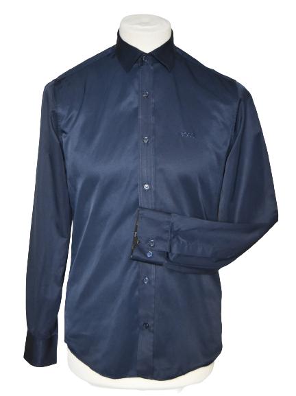 Boss, Hugo Boss overhemd, glans, blauw, Mt. S, Halswijdte 38 (S) of kleiner, Nieuw, Hugo Boss, Verzenden