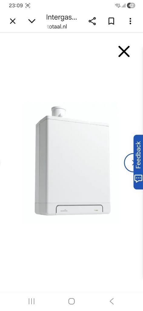 Cv ketel intergas cw5 36/30, Ophalen, 30 tot 80 cm, Gebruikt, Cv-ketel of Combi-ketel