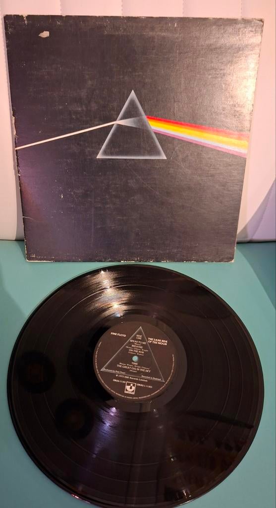 Pink Floyd -    Dark Side of the Moon      LP 1973, Cd's en Dvd's, Vinyl | Rock, Ophalen of Verzenden, Gebruikt, Overige formaten