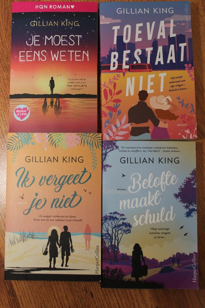 4x roman Gillian King, Boeken, Romans, Gelezen, Ophalen