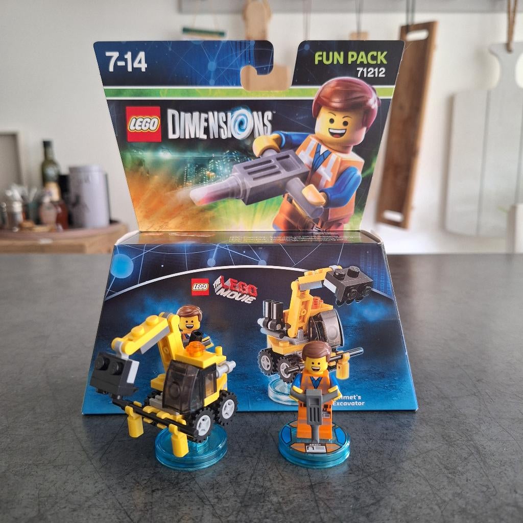 Lego 71212 Dimensions Emmet fun Pack, Kinderen en Baby's, Speelgoed | Duplo en Lego, Zo goed als nieuw, Lego, Complete set, Inclusief instructies