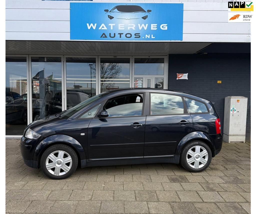 Audi A2 1.4 Pro Line Clima/Leder/ Uniek! maar 86 dkm, Gebruikt, 31 €/maand, 4 cilinders, Handgeschakeld