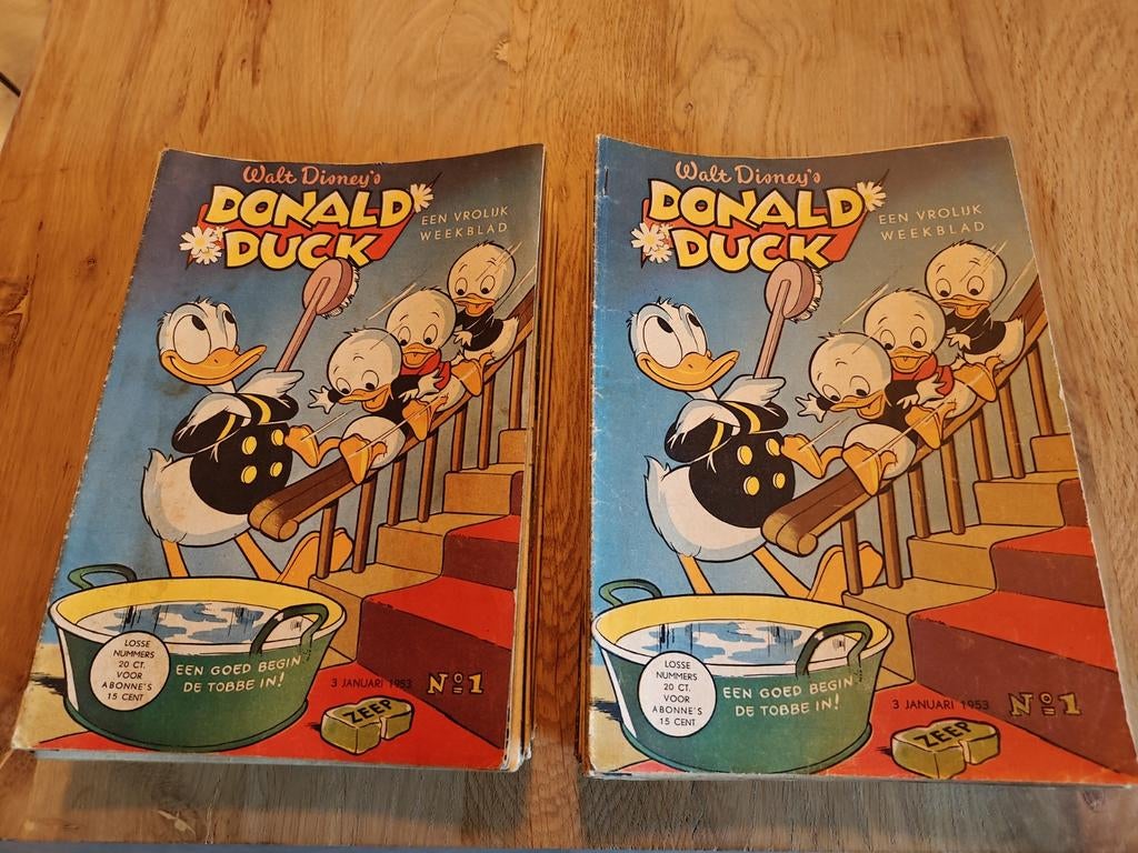 Donald Duck complete jaargangen 1953 netjes, Complete serie of reeks, Ophalen of Verzenden, Gelezen