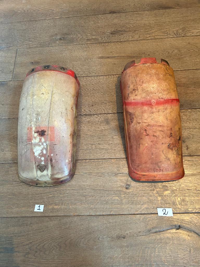 Oldtimer Maico acherspatbord origineel M Robert, Motoren, Ophalen of Verzenden