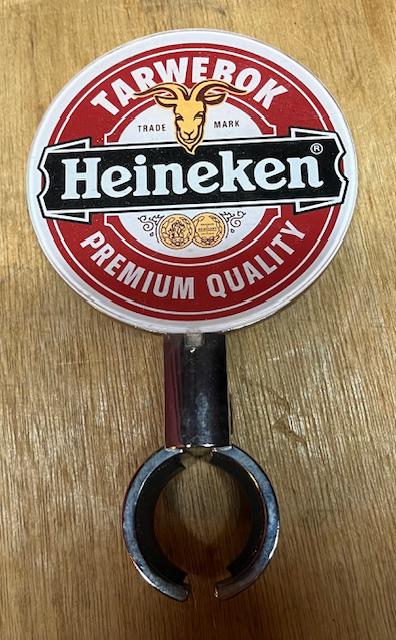 Heineken Bier Tarwebok Tapruiter, Ophalen of Verzenden, Gebruikt, Reclamebord, Plaat of Schild, Heineken