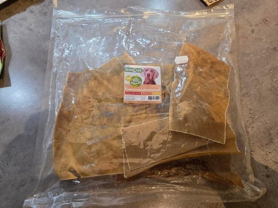 Discus Paardenkophuidplaat 377 gram, Ophalen of Verzenden, Hond