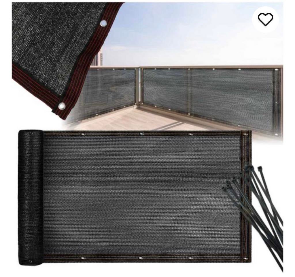 Zwart schaduwdoek 700x105 cm, Ophalen of Verzenden, Nieuw