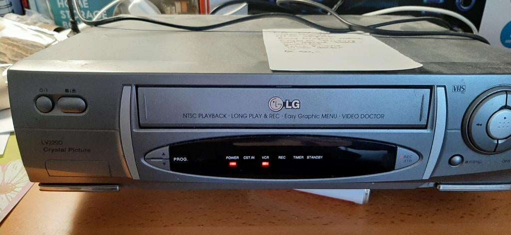 LG LV2200 Crystal Picture VHS-speler - NTSC Playback, Audio, Tv en Foto, Videospelers, Ophalen of Verzenden, Gebruikt, VHS-speler of -recorder