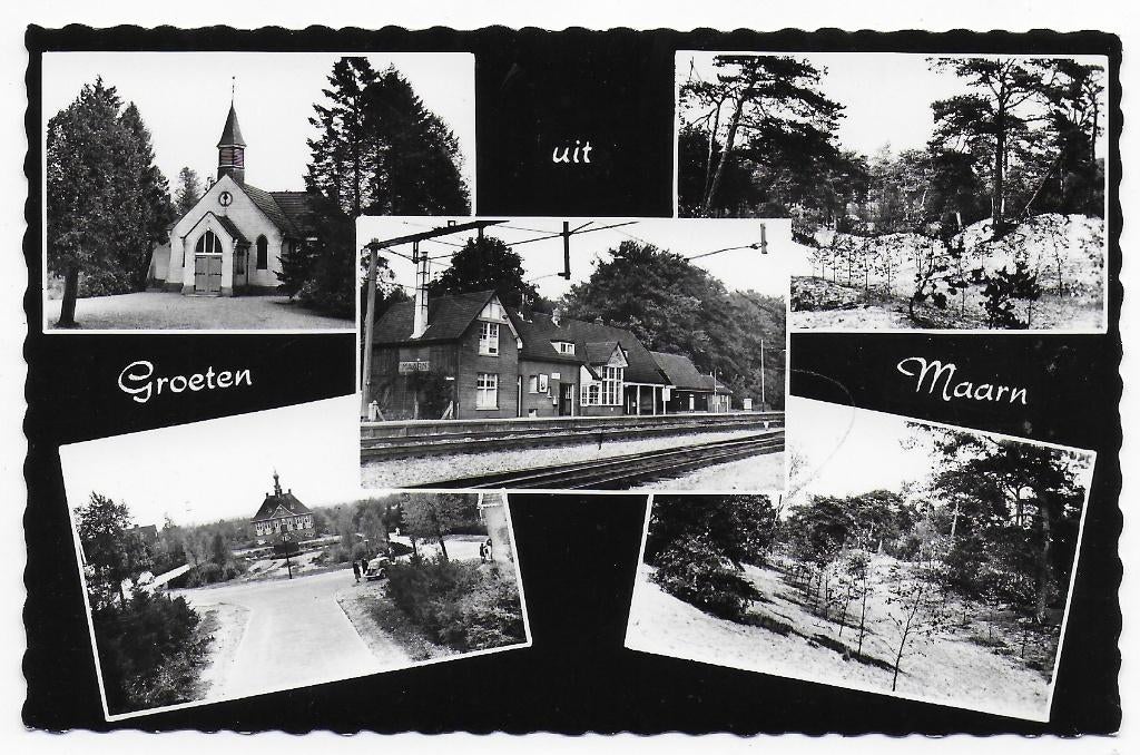 Maarn Ongelopen Ansichtkaart (B6813 ), Ophalen of Verzenden, 1920 tot 1940, Ongelopen