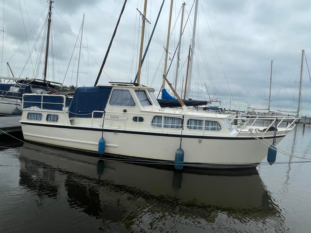 Nette stalen Brabantkruiser 10 x 3 meter, Watersport en Boten, Ophalen, Gebruikt, Staal, Diesel