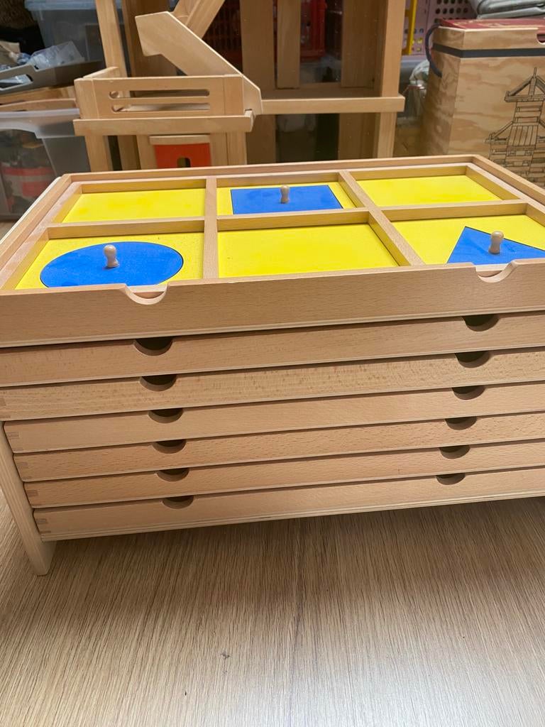 Montessori Geometrische figuren, Kinderen en Baby's, Ophalen, Zo goed als nieuw