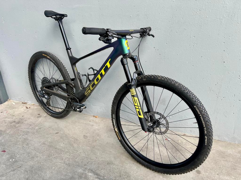 Scott Spark RC Team Issue  | GX AXS | Carbon wielen | Maat L, Fully, Zo goed als nieuw, 53 tot 57 cm, Ophalen