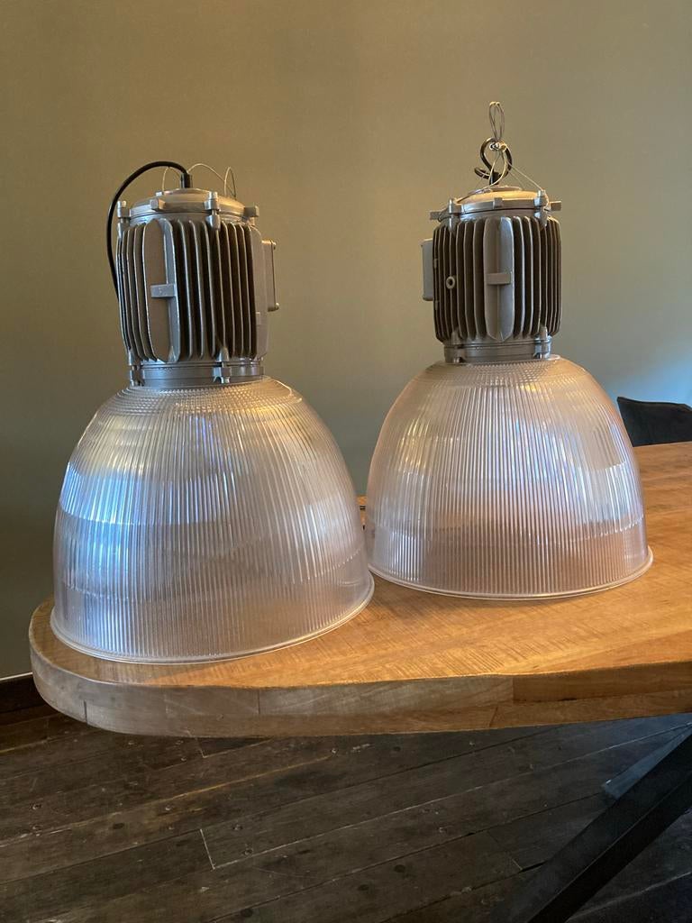 2 Industriële Hanglampen - Karma Design, Huis en Inrichting, Ophalen of Verzenden, Zo goed als nieuw, Metaal, Minder dan 50 cm