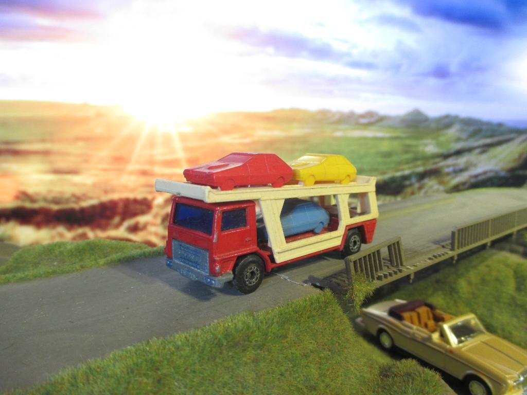 1:111 Bedford Car Carier - Matchbox MB11 1980-81 #1, Ophalen of Verzenden, Gebruikt, Auto