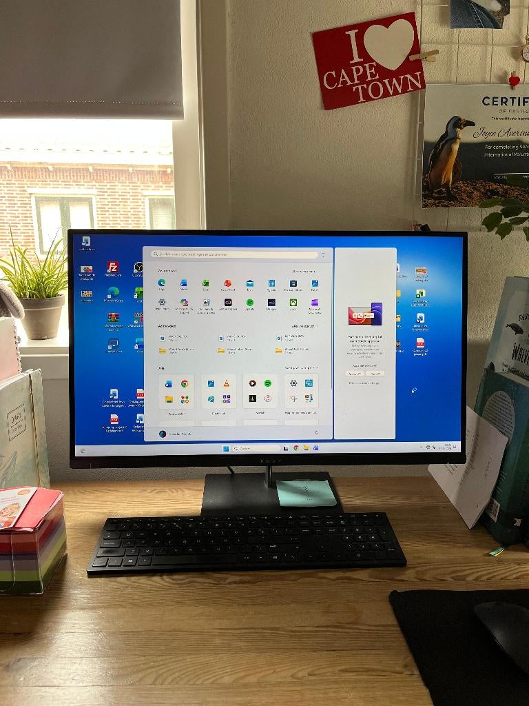 Krachtige HP pc + 4K scherm en toebehoren, HDD, 8 GB, .   HP  ., Gaming