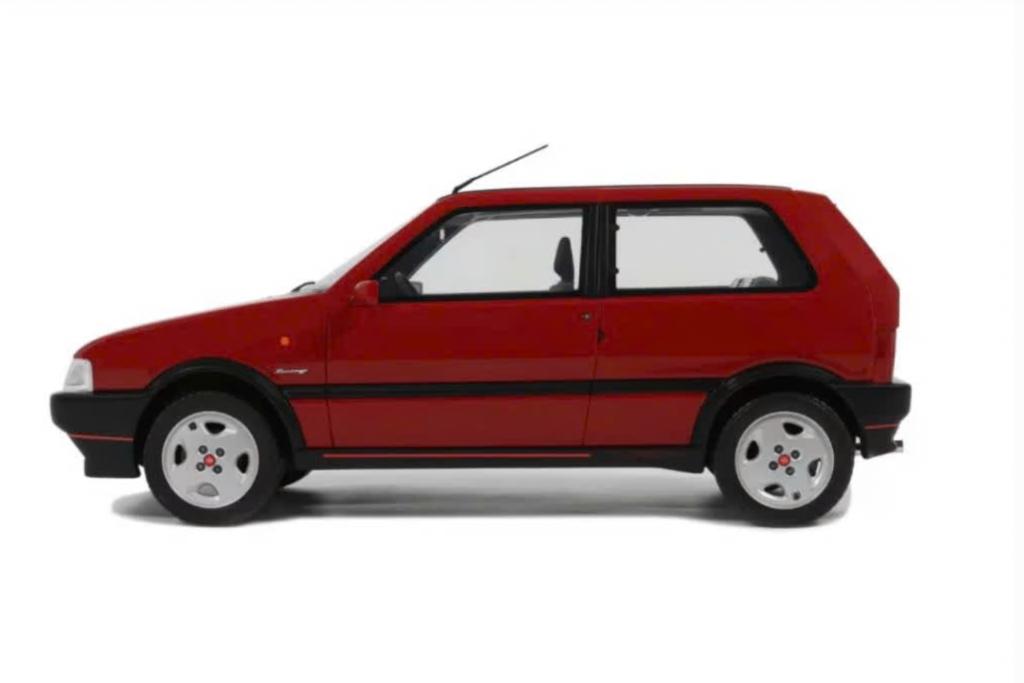 FIAT UNO TURBO IE ROOD 1990 OTTO MOBILE SCHAAL 1/18 OT487, Verzenden, Nieuw, Auto, OttOMobile