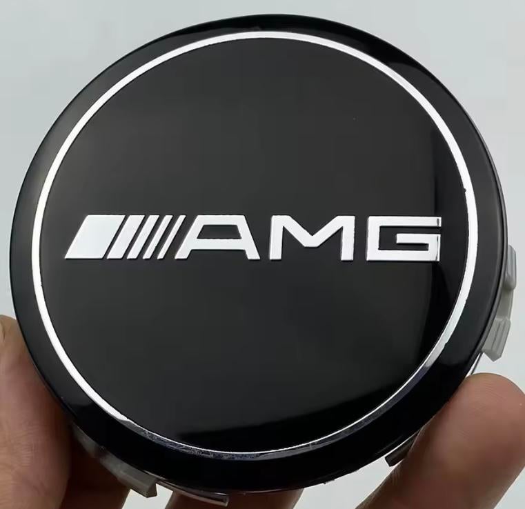 AMG Naafdoppen Zwart/Zilver Nieuw€5,-P.st.Mercedes€3,50P.st., Verzenden, Nieuw