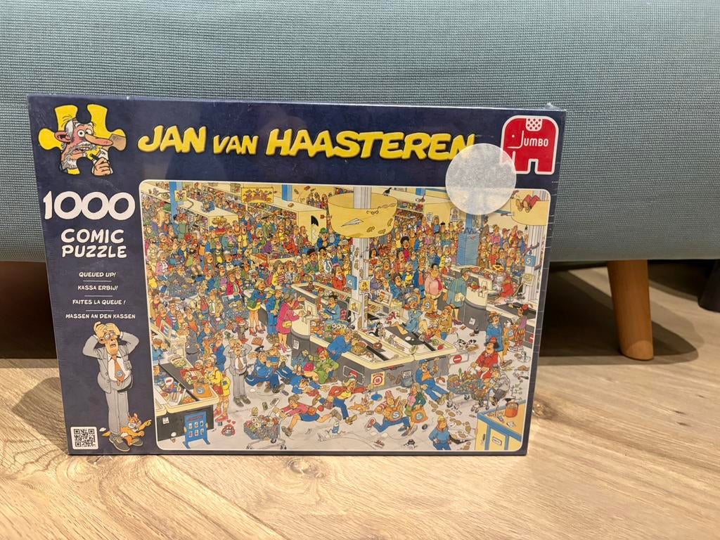 Jan van Haasteren 1000 st. Kassa erbij, Ophalen, 500 t/m 1500 stukjes, Zo goed als nieuw