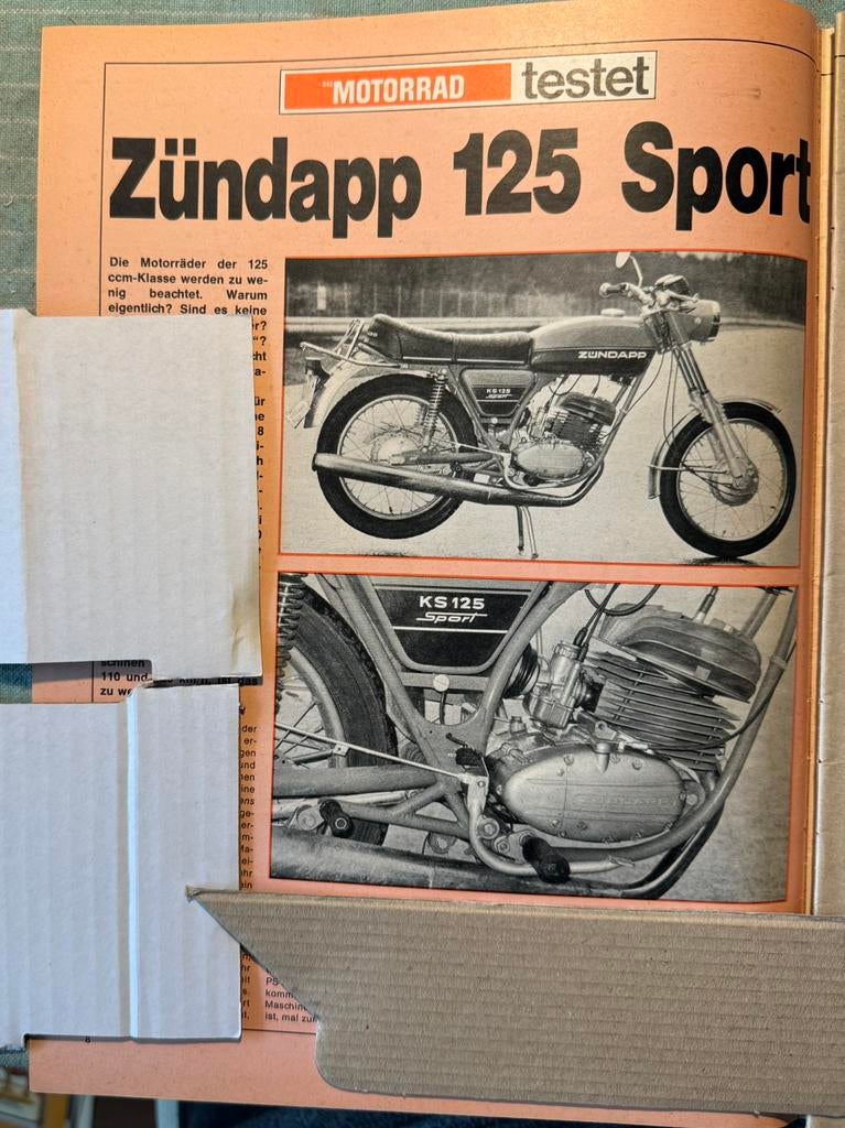 Test Zündapp 125 Sport, Verzamelen, Ophalen of Verzenden, Zo goed als nieuw, Motoren