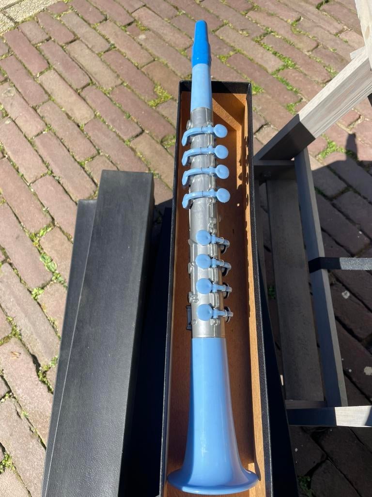 Speelgoed klarinet in doos oude winkel stock 60ej 7x, Ophalen of Verzenden