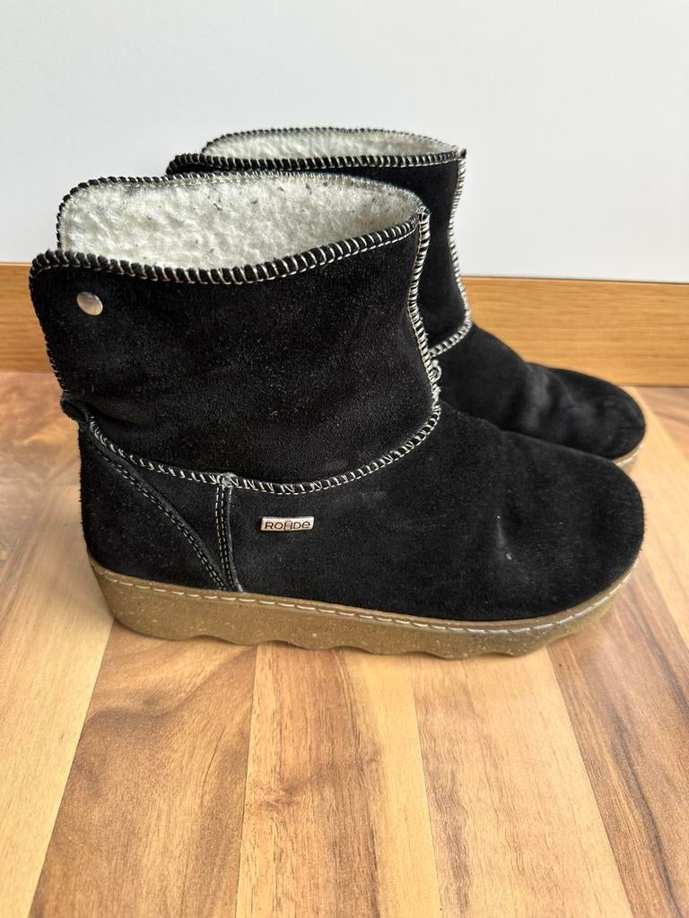 Leren pantoffels merk Rohde maat 39, Ophalen of Verzenden, Zo goed als nieuw, Pantoffels of Sloffen