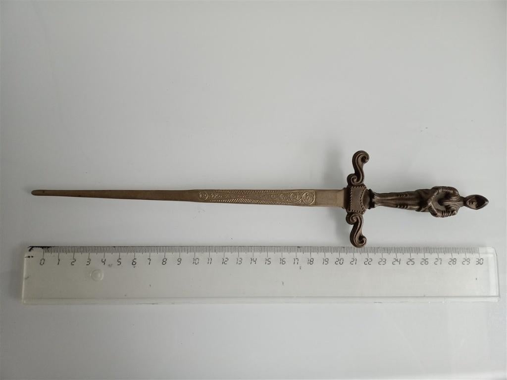 Decoratieve zwaardvormige briefopener, ongeveer 30 cm, Ophalen of Verzenden