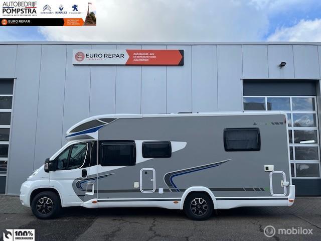 Chausson TITANIUM 728EB/4 PERSOONS/2x AIRCO/QUEENSBED/HEFBED, Caravans en Kamperen, Campers, Chausson, Airbags, 7 tot 8 meter