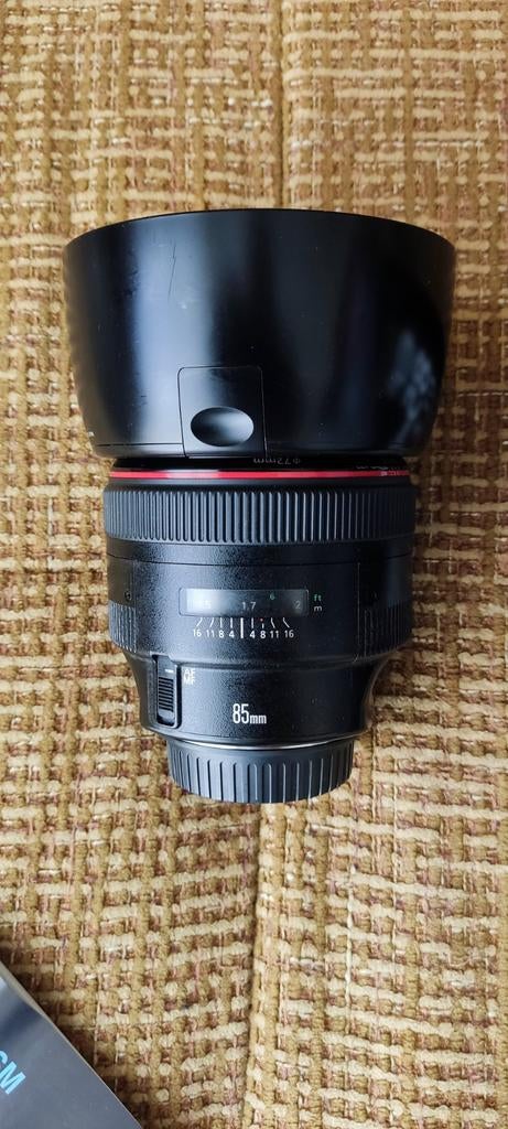 Canon EF 85MM 1.2 L II in doos Lees!!!, Ophalen, Gebruikt, Telelens