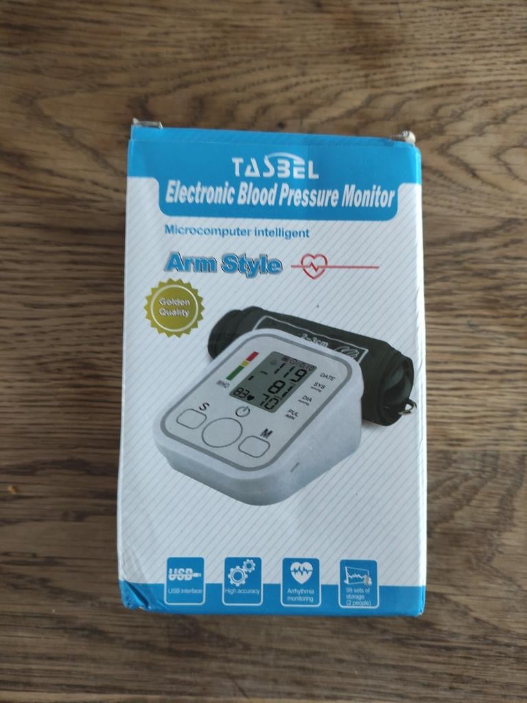 TASBEL Elektronische Bloeddrukmeter - Nieuw in doos, Overige typen, Onbekend, Nieuw, Ophalen of Verzenden
