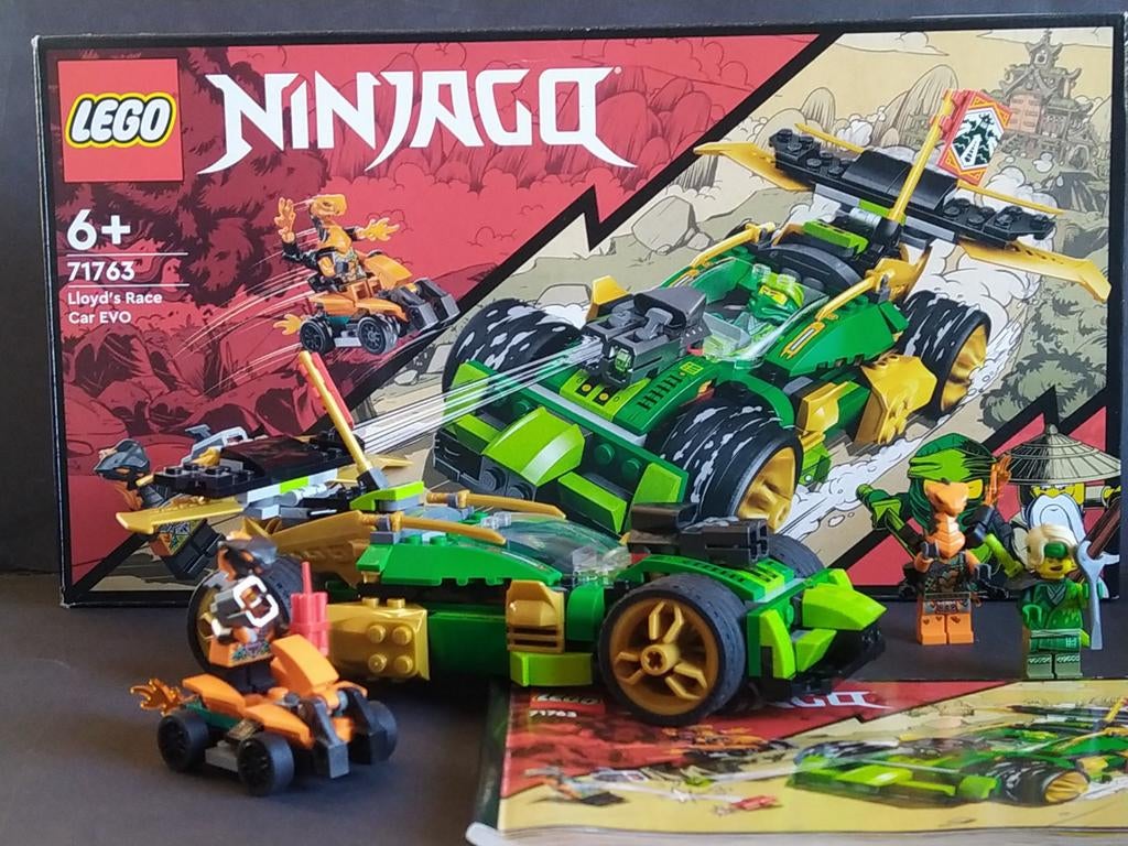 Lego Ninjago 71763 Lloyd Race Car Evo, Ophalen of Verzenden, Zo goed als nieuw, Complete set, Lego