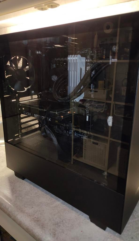 Game computer zwart, Computers en Software, Desktop Pc's, Ophalen, Zo goed als nieuw, Gaming, 4 Ghz of meer