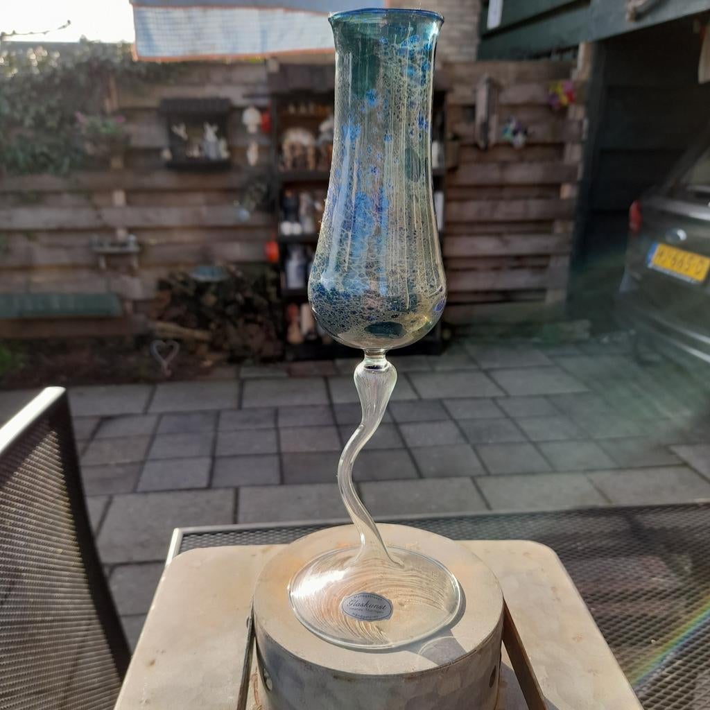 Mondgeblazen Glaskunst Vaas nu €10, Antiek en Kunst, Ophalen of Verzenden