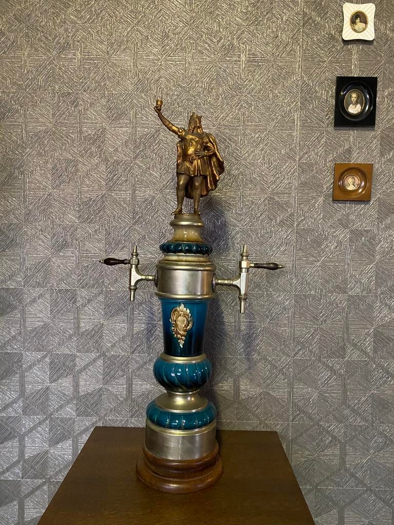 Antiek Biertap Majolica Bierpomp, Ophalen