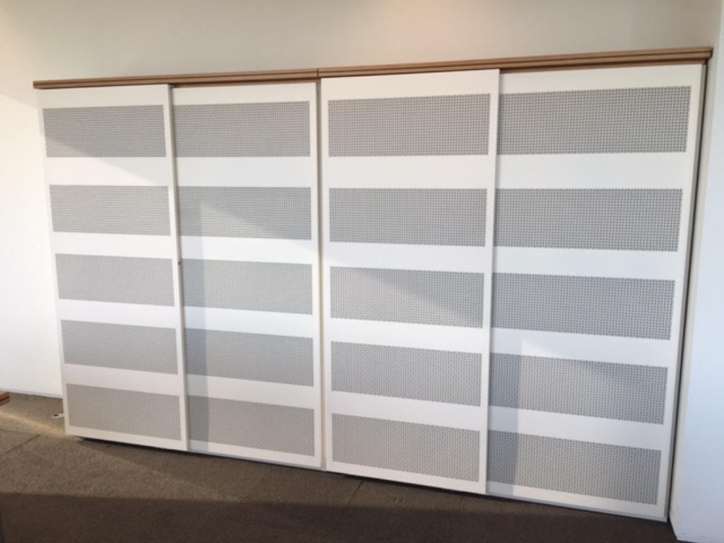 72 x Aspa K1 akoestische schuifdeurkast, H 200 x B 160 cm., Ophalen, Gebruikt, 200 cm of meer, 150 tot 200 cm