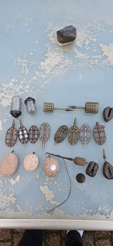 Vislood, korven en steenlood - 15 tot 40 gram, Ophalen of Verzenden, Gebruikt, Dobber of Lood