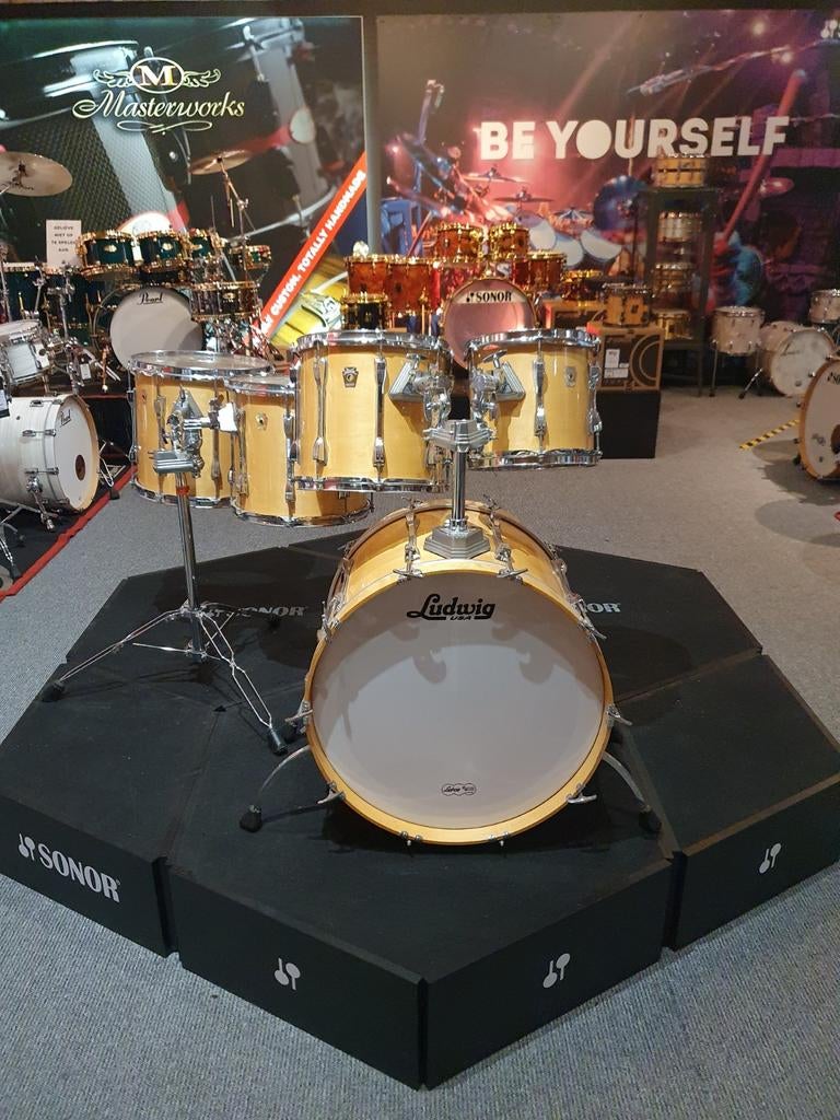 Ludwig USA 80's Super Classic: in natural Lacquer, Ophalen of Verzenden, Gebruikt, Ludwig