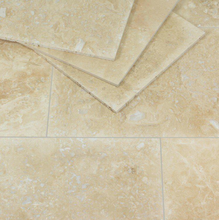 TRAVERTIN TEGELS VLOER NOCE 60X60 CM, Ophalen of Verzenden, Nieuw, 75 m² of meer