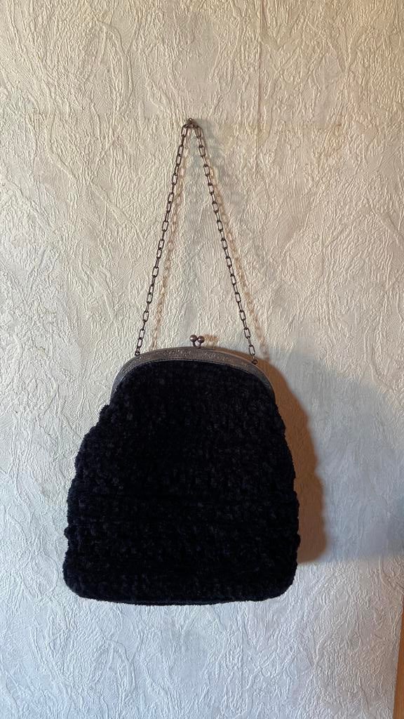 Antieke Beugeltas zilveren Alpacca is gevoerd, Ophalen of Verzenden, Zo goed als nieuw, Zilver, Overige merken