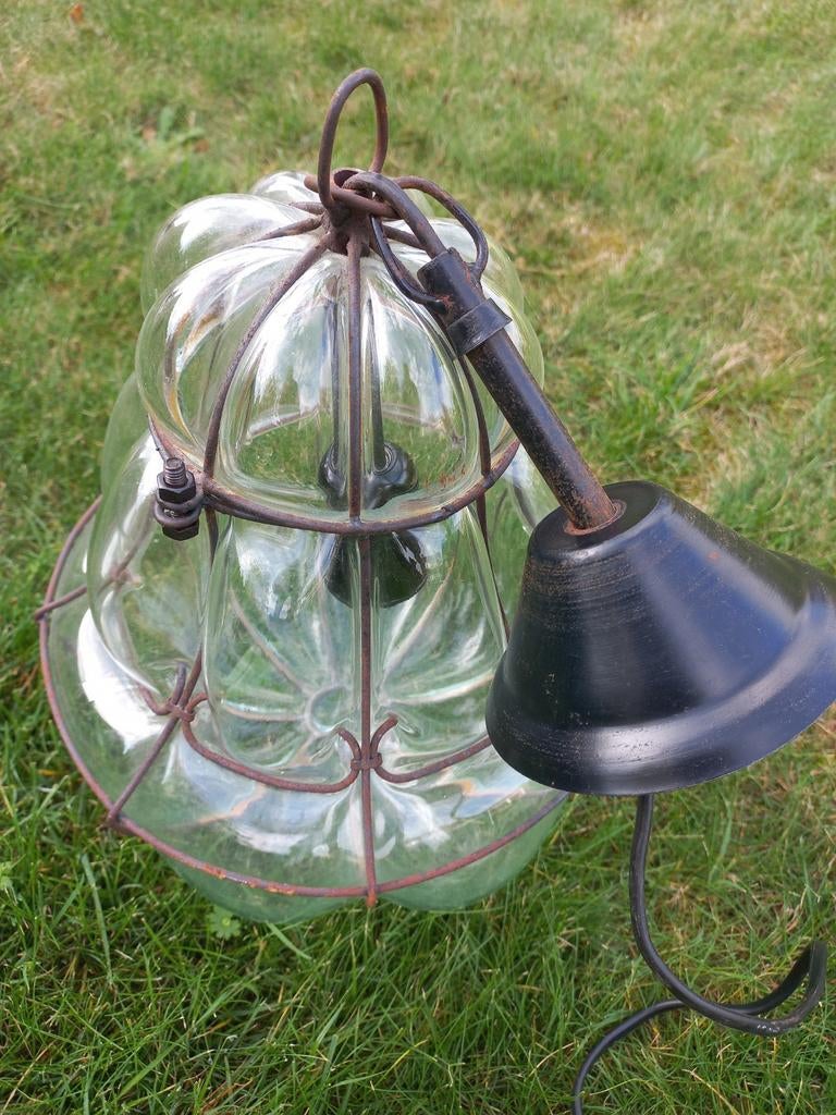Mooie moderne hanglamp, Gebruikt, Ophalen of Verzenden, Glas, Modern