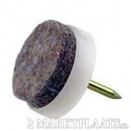 Meubelgeleiders, stoelglijders, vloerbescherming 28mm, Ophalen of Verzenden, Nieuw, Bruin, Eén