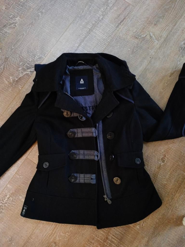 Zwarte Gaastra wollen jas maat s, Gaastra, Zwart, Ophalen of Verzenden, Zo goed als nieuw