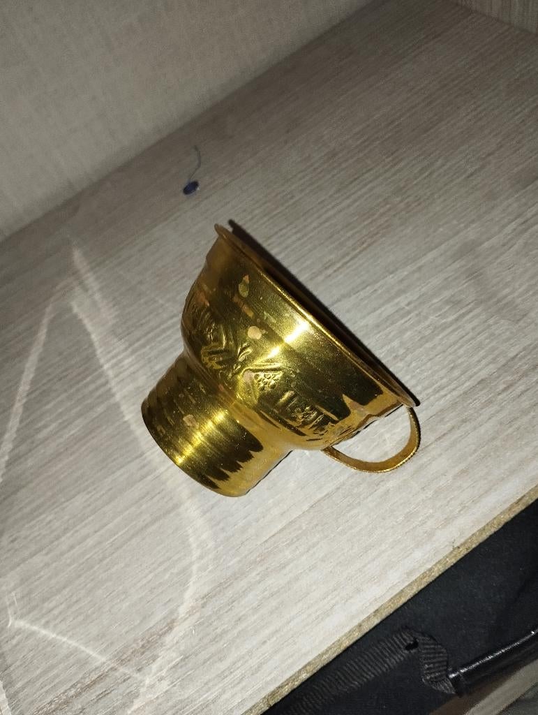 Messing geel bronze beker, Ophalen, Zo goed als nieuw